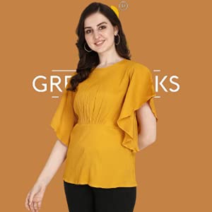 Greciilooks Women's Regular Fit Tops