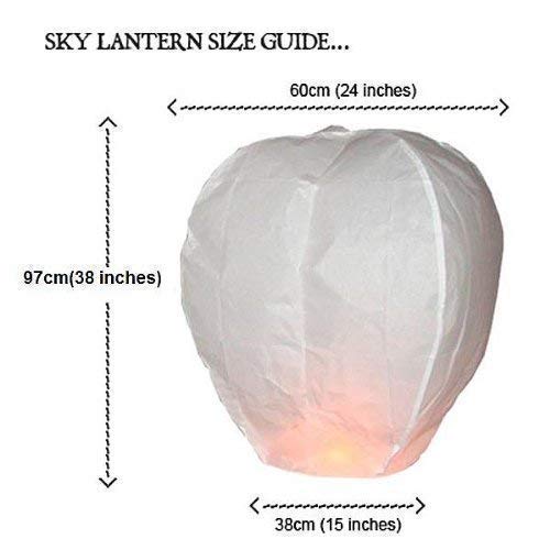 2VRN Paper Sky Lanterns Multicolour Wishing Hot Air Balloon/Flying Night Sky Candle for Diwali/Christmas/Marriage/Birthday/Pack of 4(Sky Lanterns-VRN2
