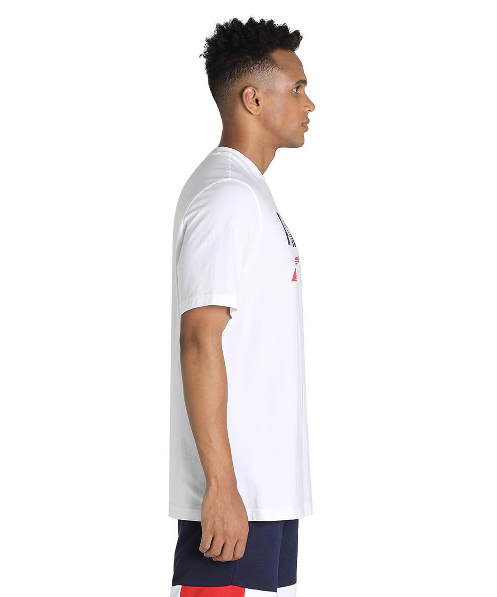Puma Men's Letter Print Regular Fit T Shirt