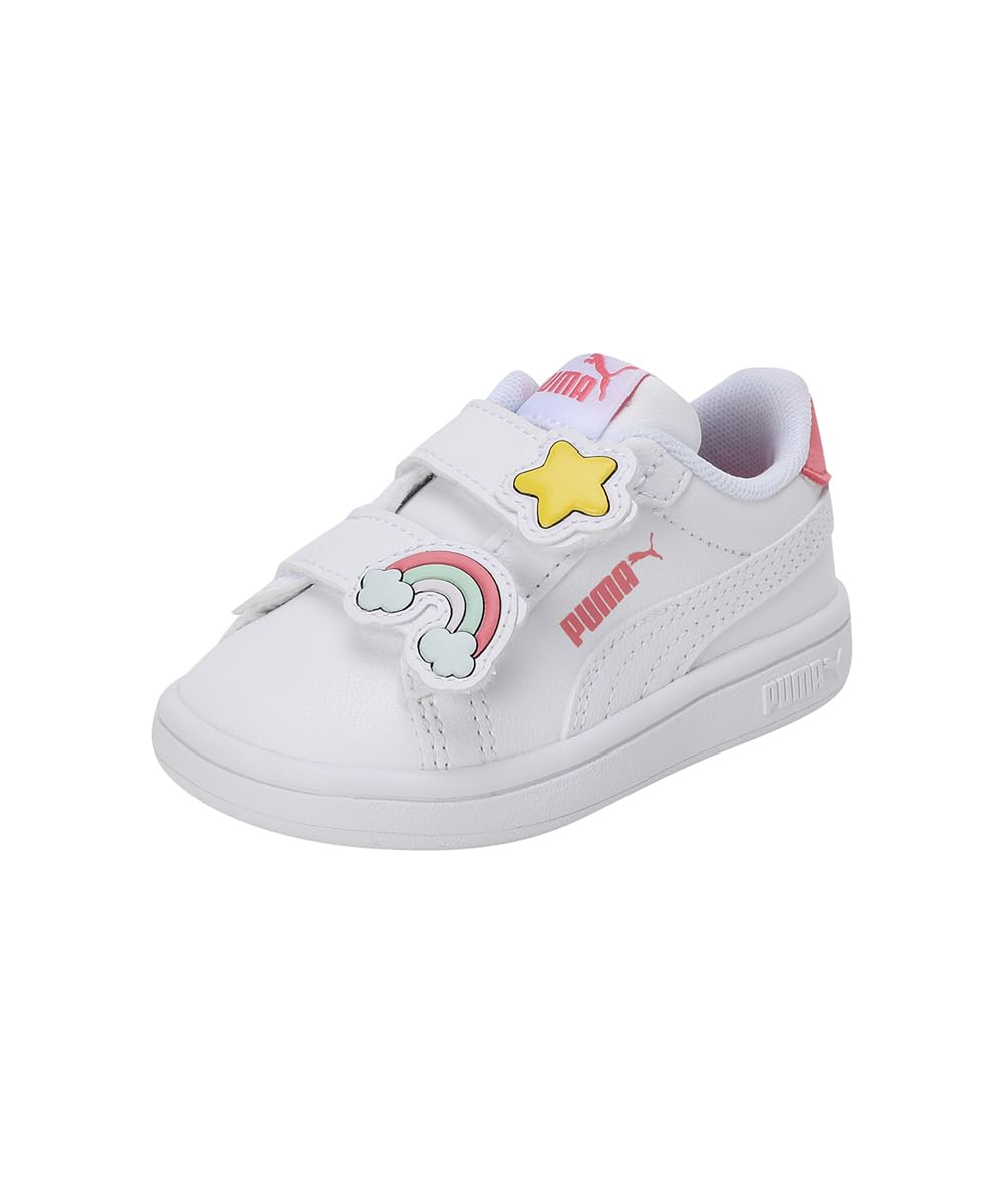 Puma Girls' Smash 3.0 Badges V Inf Sneaker