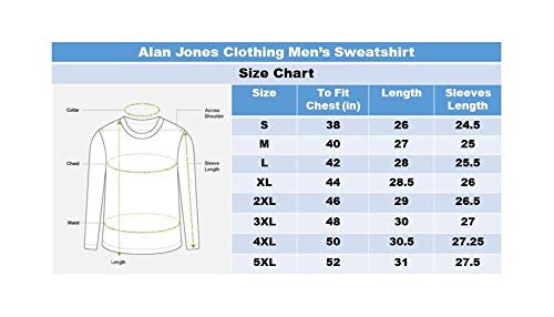 Alan Jones Clothing Men's Cotton Hooded Neck Sweatshirt