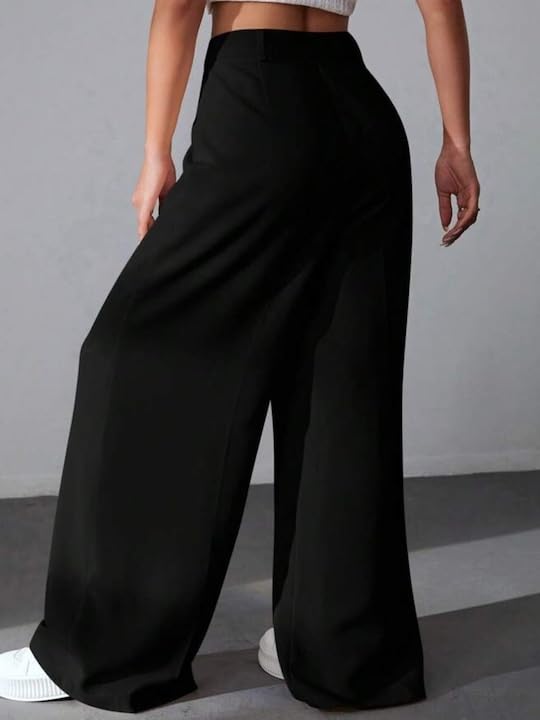 GRECIILOOKS Regular Fit High-Waisted Pants