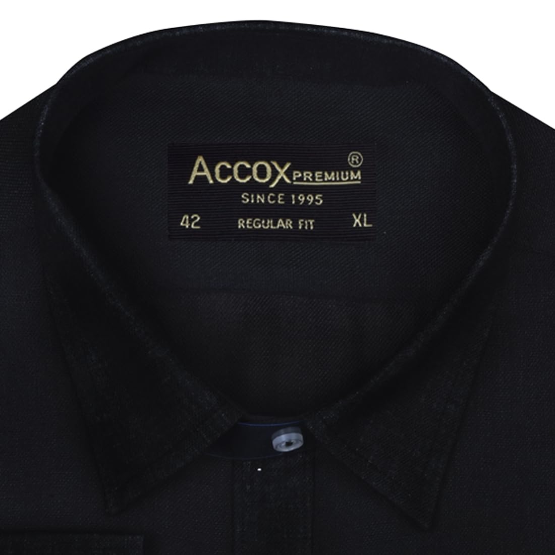 ACCOX Men's Breathable Cotton Linen Full Long Sleeves Plain Regular Fit Formal Shirt for Men (GCR375)