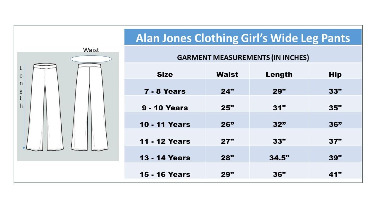 Alan Jones Clothing Solid Girls Wide Legs Trackpant