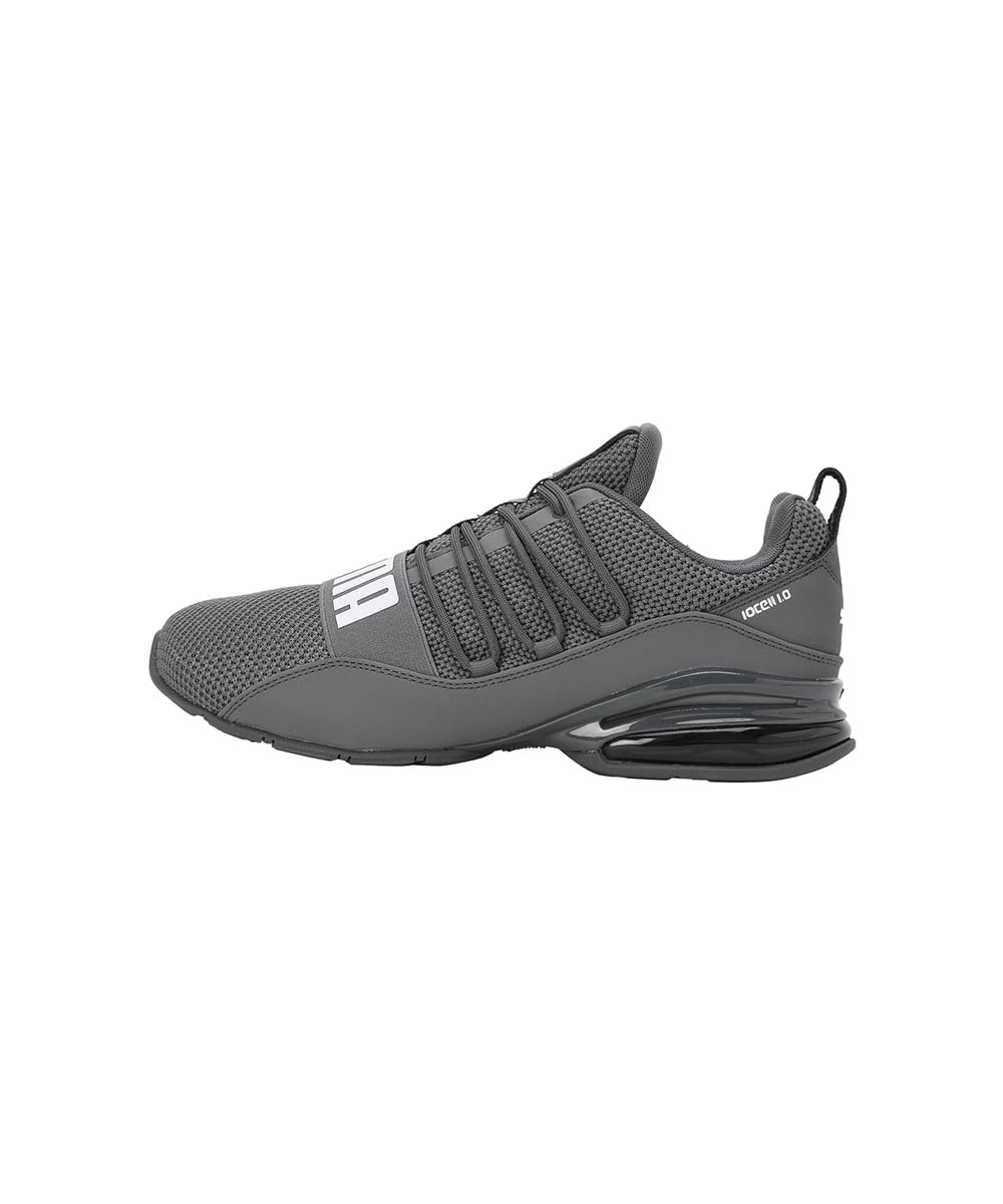Puma Mens Cell Regulate Woven Castlerock-White Running Shoe