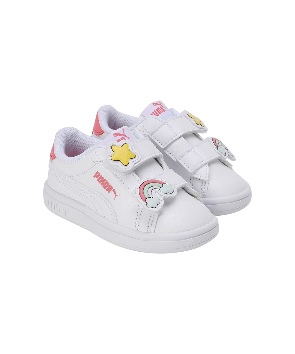 Puma Girls' Smash 3.0 Badges V Inf Sneaker