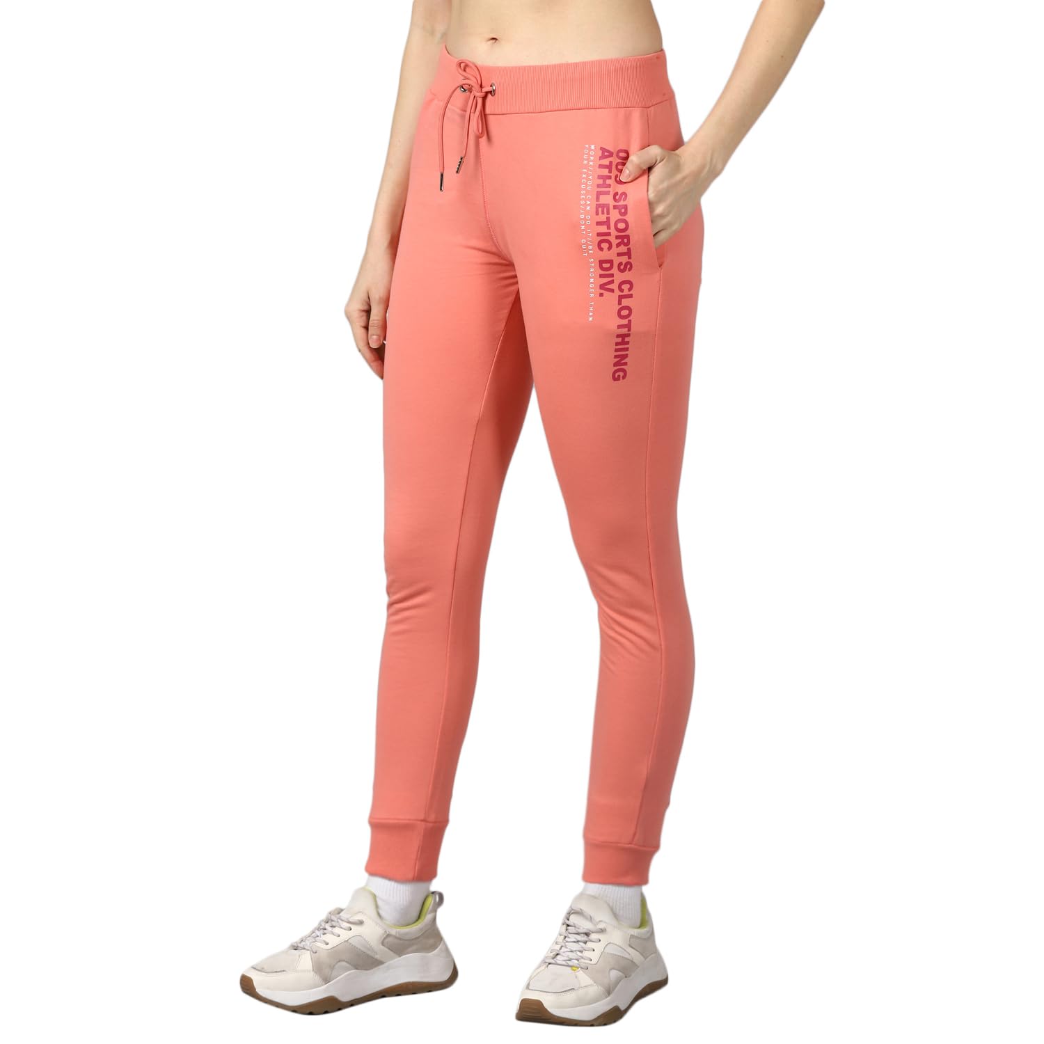 Alan Jones Clothing Women Printed Slim Fit Joggers Track Pants