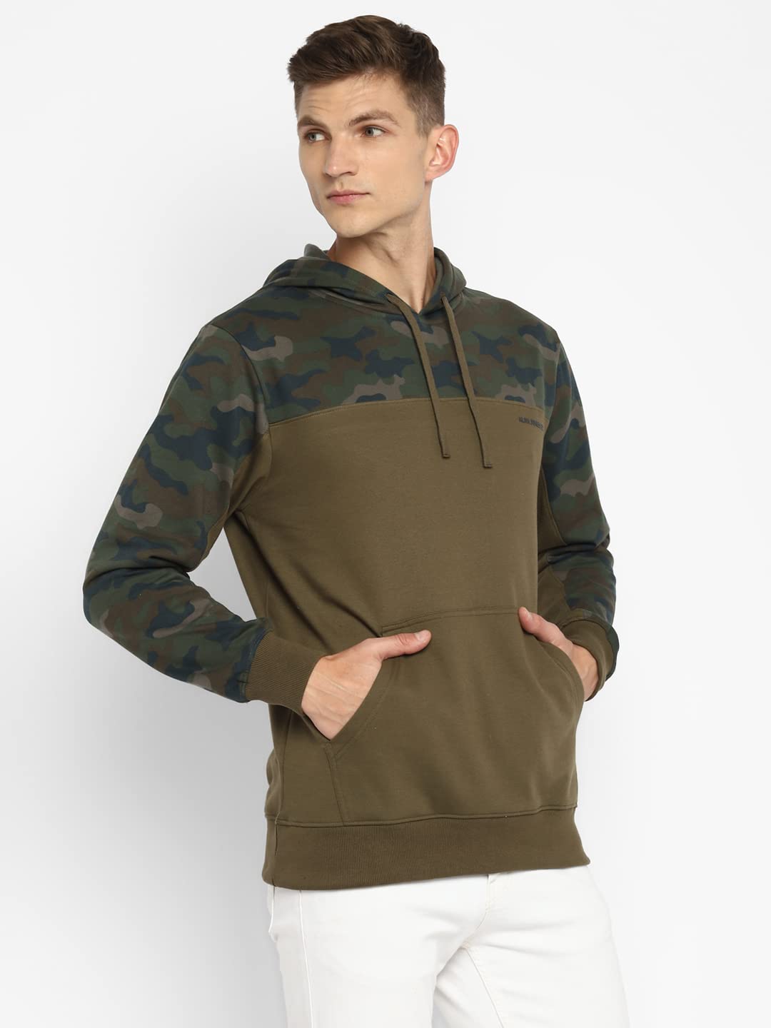 Alan Jones Clothing Mens Cotton Camouflage Hoodies Sweatshirt