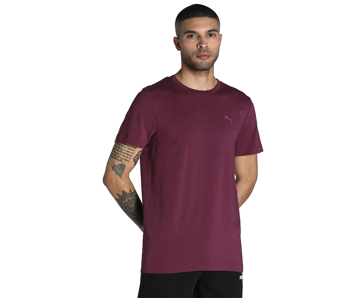 Puma Men's Solid Regular Fit T-Shirt