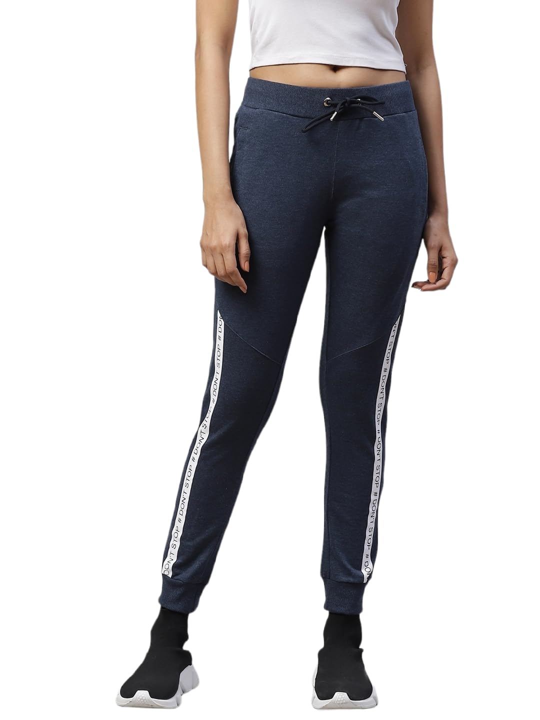 Alan Jones Clothing Women Solid Slim Fit Joggers Track Pants