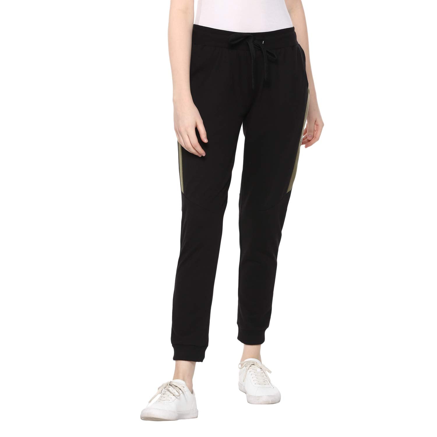 Alan Jones Clothing Women's Slim Fit Poly Cotton Track Pant