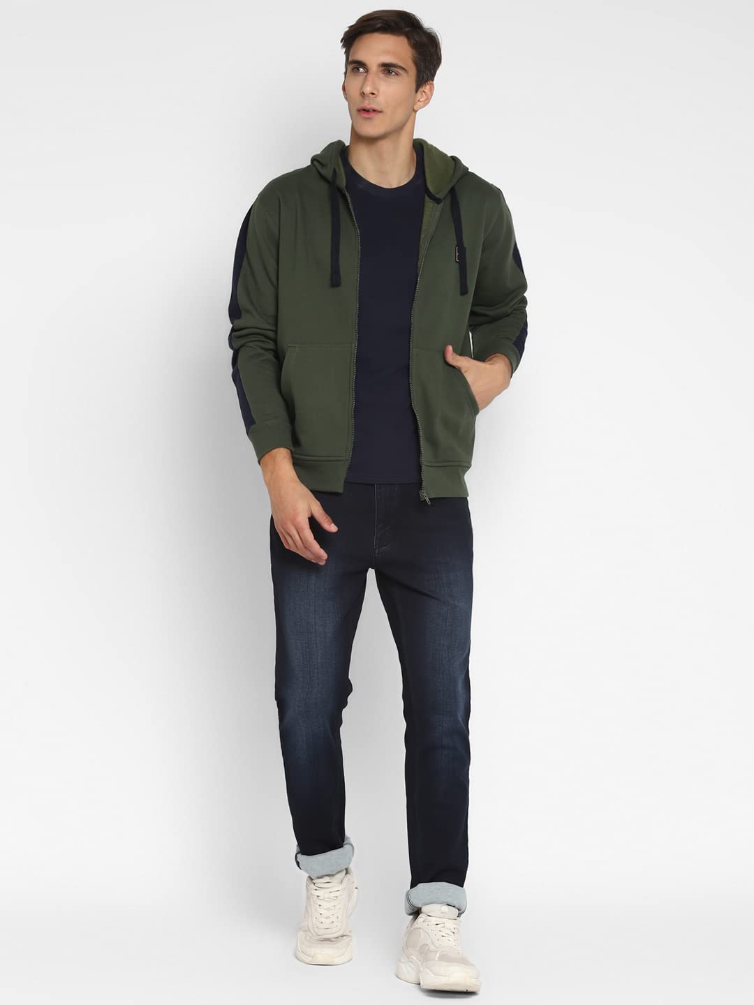 Alan Jones Clothing Men's Cotton Hooded Neck Sweatshirt