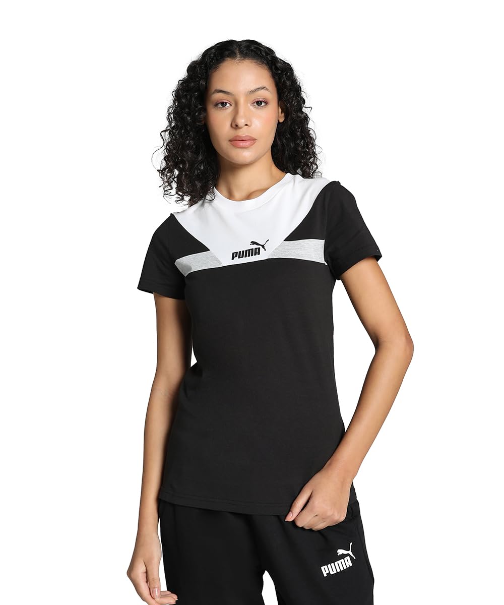 Puma Women's Color Block Regular Fit T-Shirt