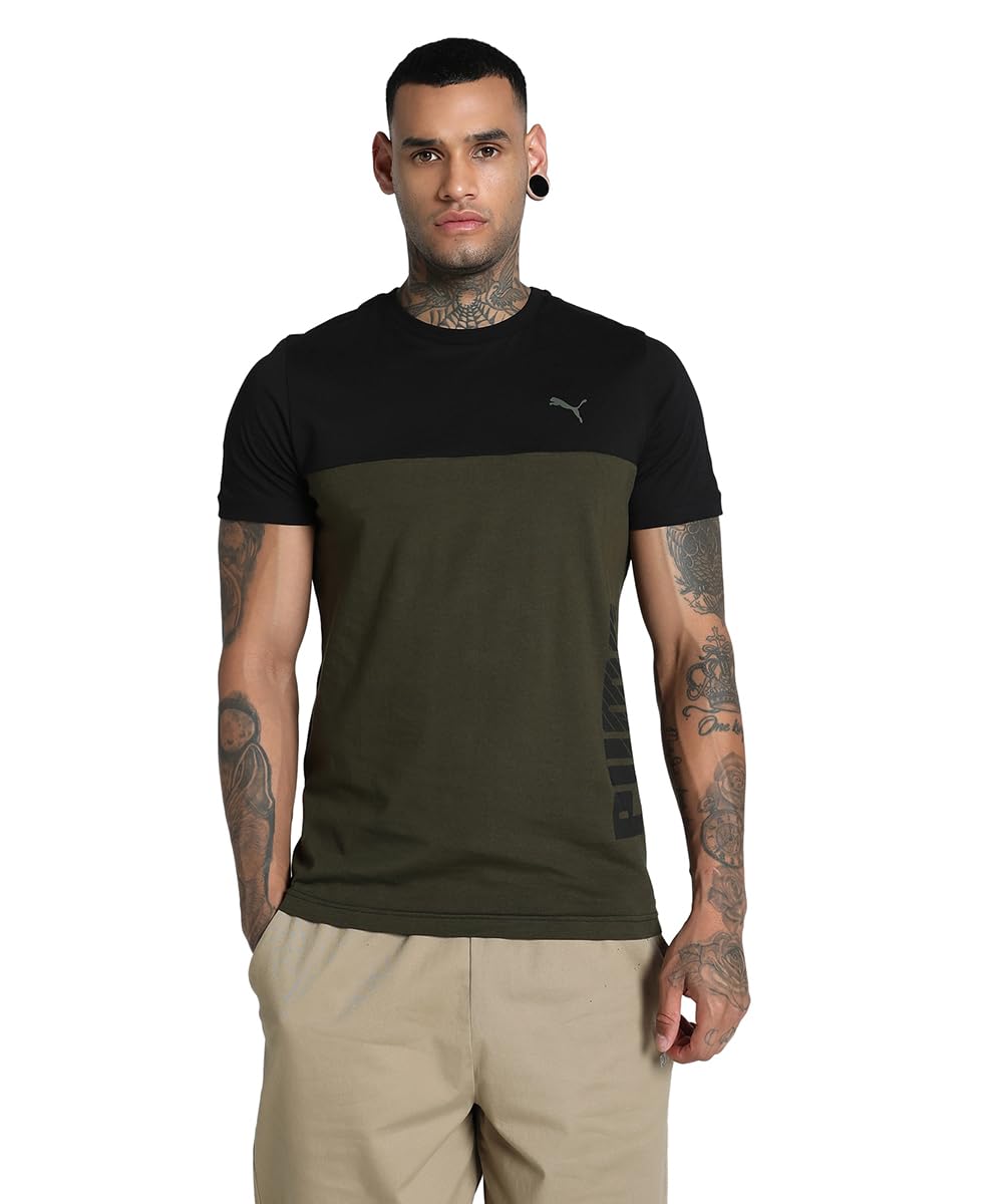 Puma Men's Printed Slim Fit T-Shirt