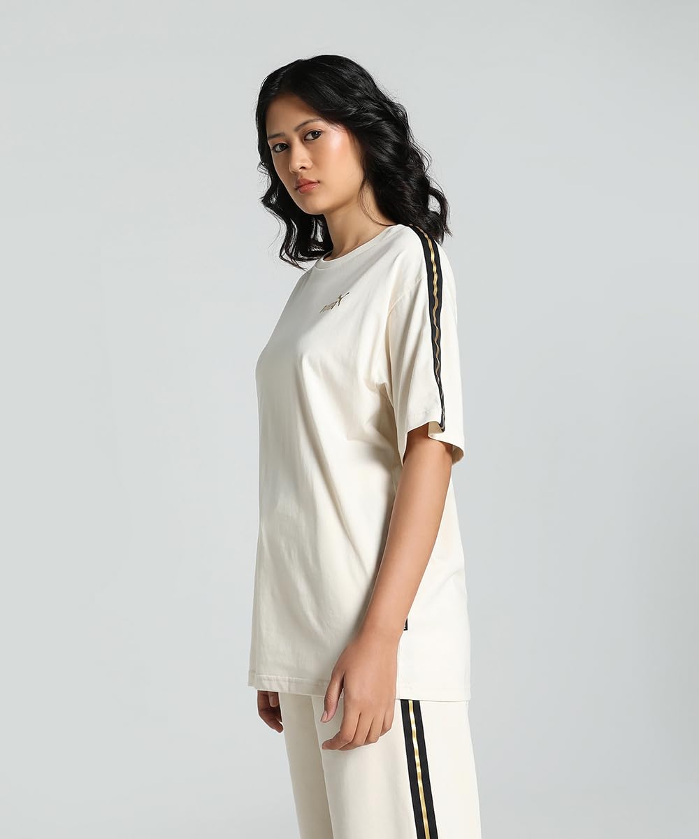 Puma Women's Solid Relaxed Fit T-Shirt