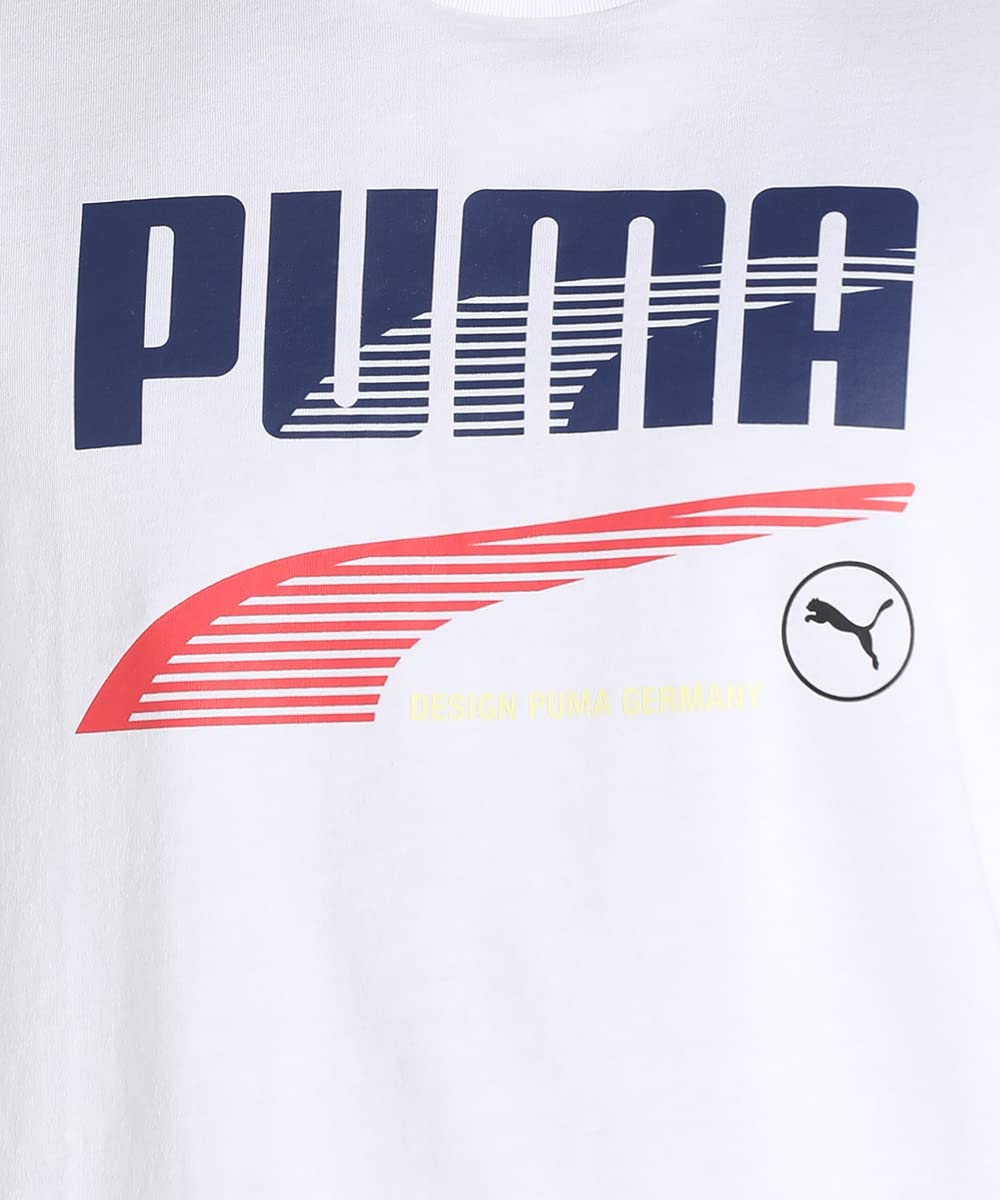 Puma Men's Letter Print Regular Fit T Shirt