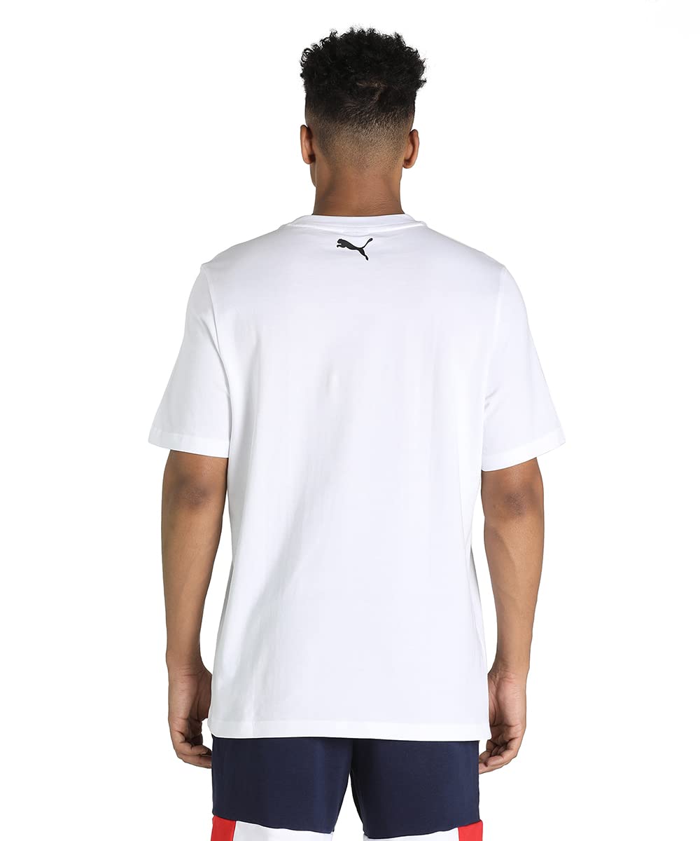 Puma Men's Letter Print Regular Fit T Shirt