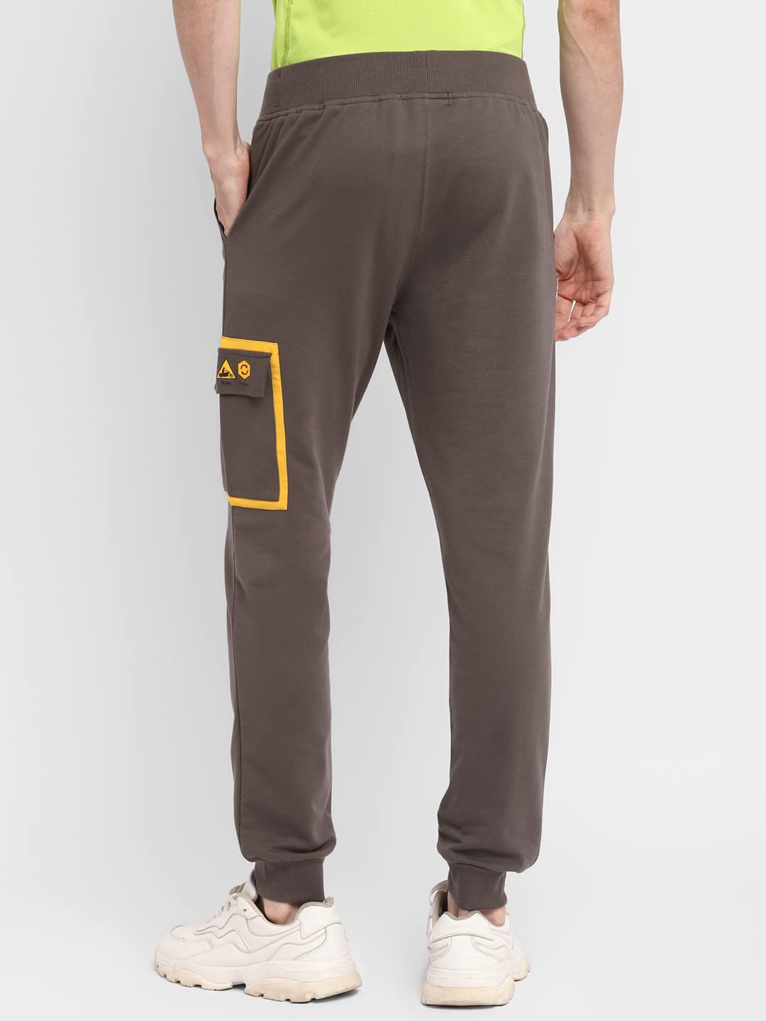 Alan Jones Clothing Men's Solid Cotton Joggers Track Pant