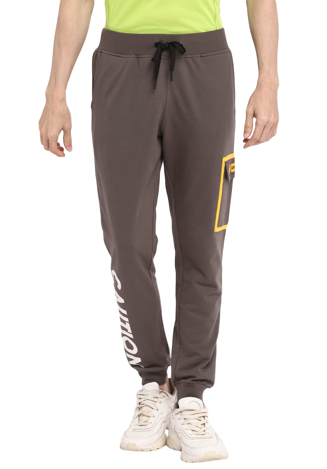 Alan Jones Clothing Men's Solid Cotton Joggers Track Pant