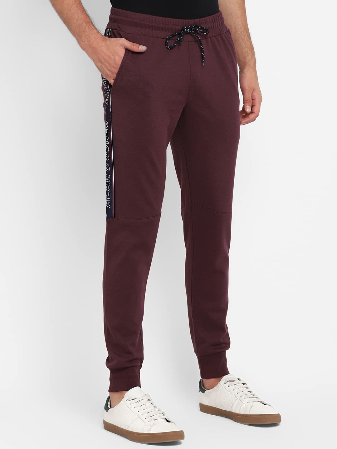 Alan Jones Clothing Men's Side Tape Joggers Track Pants