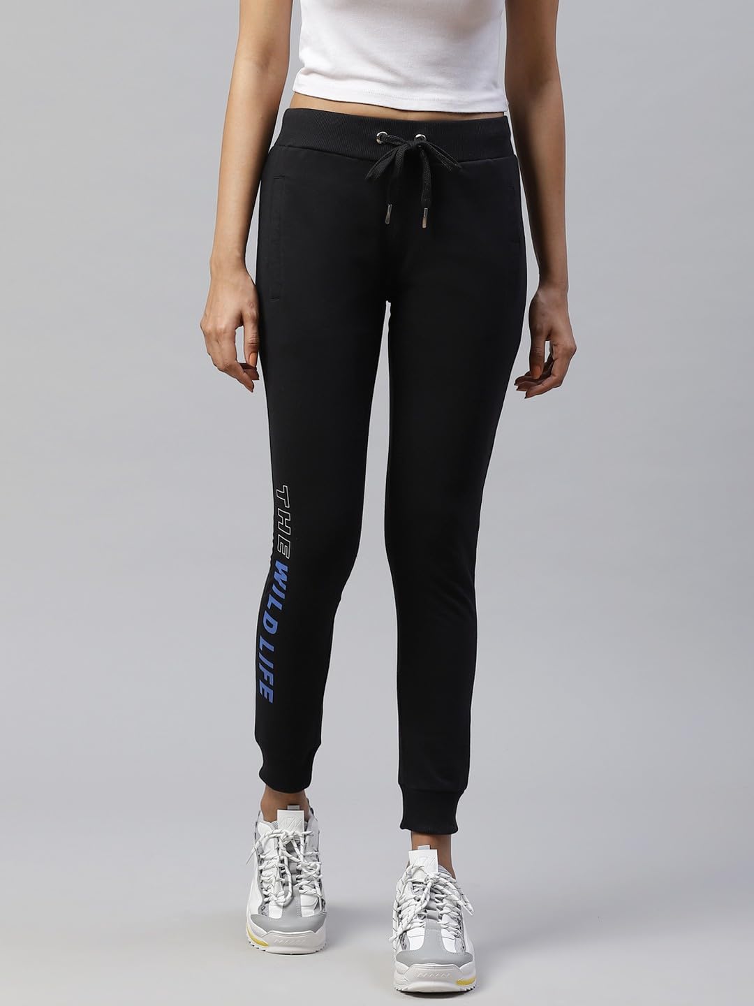 Alan Jones Clothing Women Printed Slim Fit Joggers Track Pants