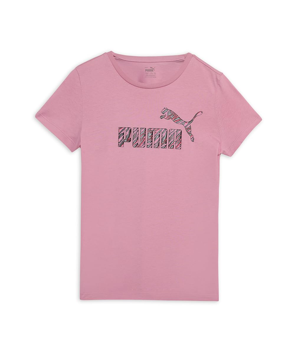 Puma Girl's Graphic Print Regular Fit T-Shirt