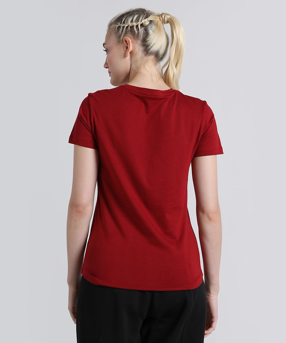 Puma Women's Solid Classic Fit T-Shirt