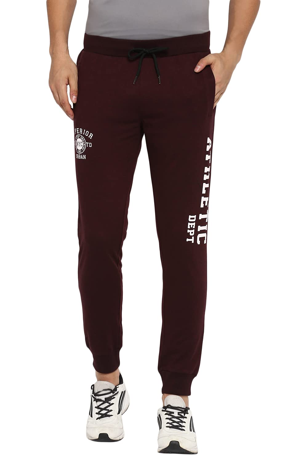 Alan Jones Clothing Men's Regular Fit Poly Cotton Track Pant