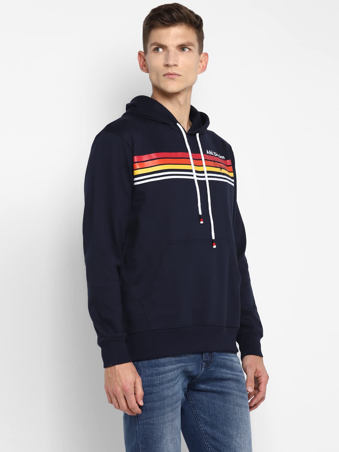 Alan Jones Clothing Men's Cotton Blend Hooded Neck Hooded Sweatshirt