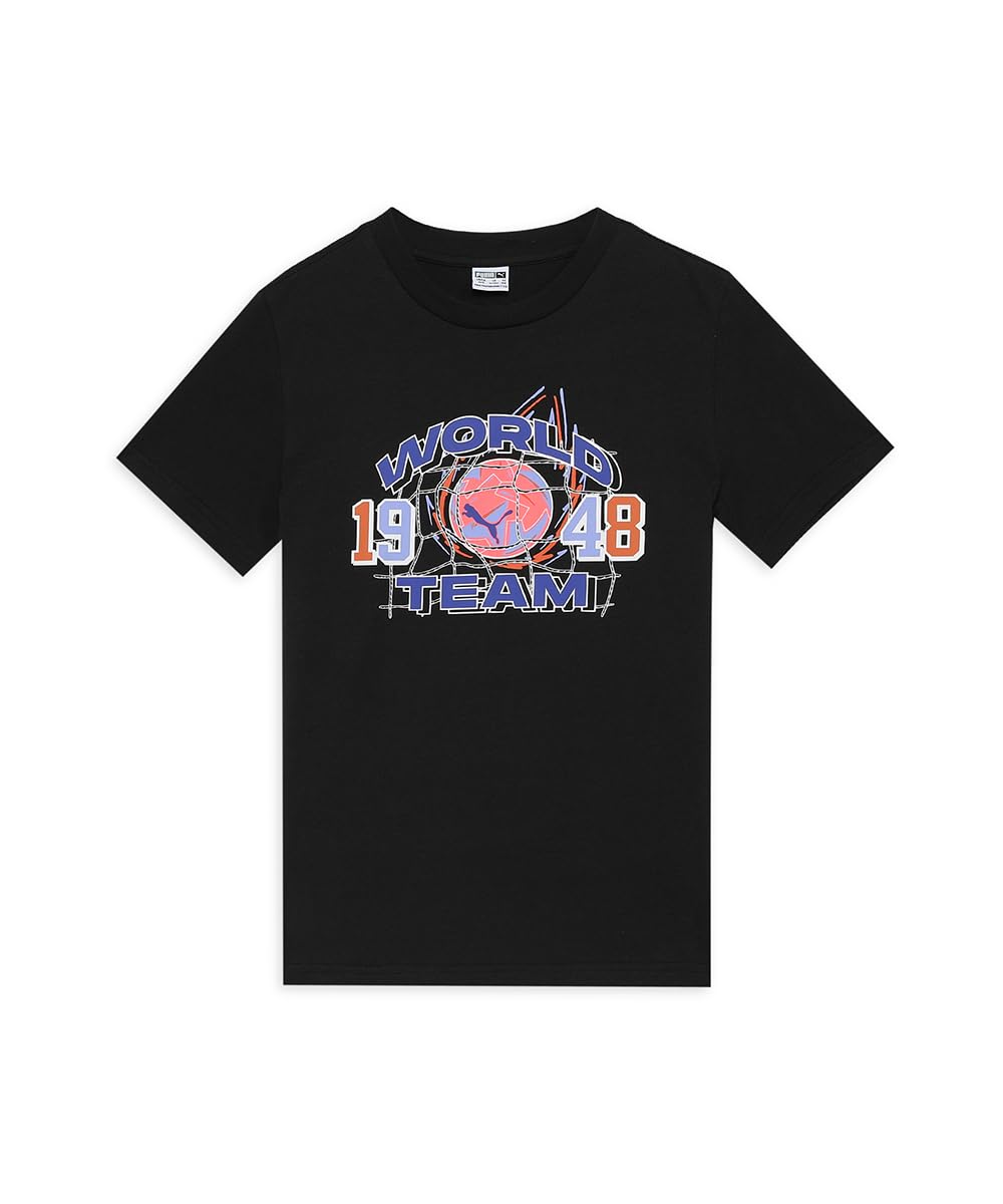 Puma Boy's Graphic Print Regular Fit T-Shirt