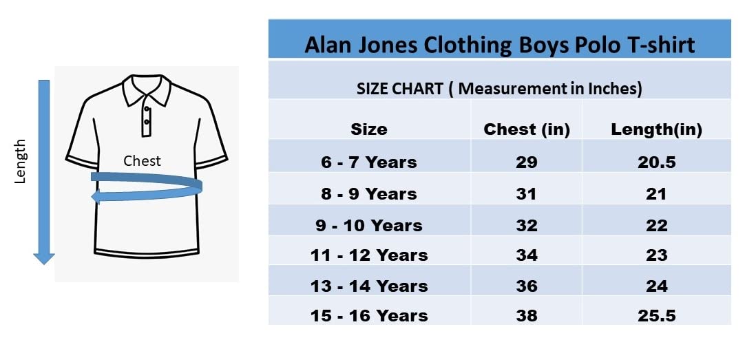 Alan Jones Clothing Striped Regular Fit Polo T-Shirt for Boys-5