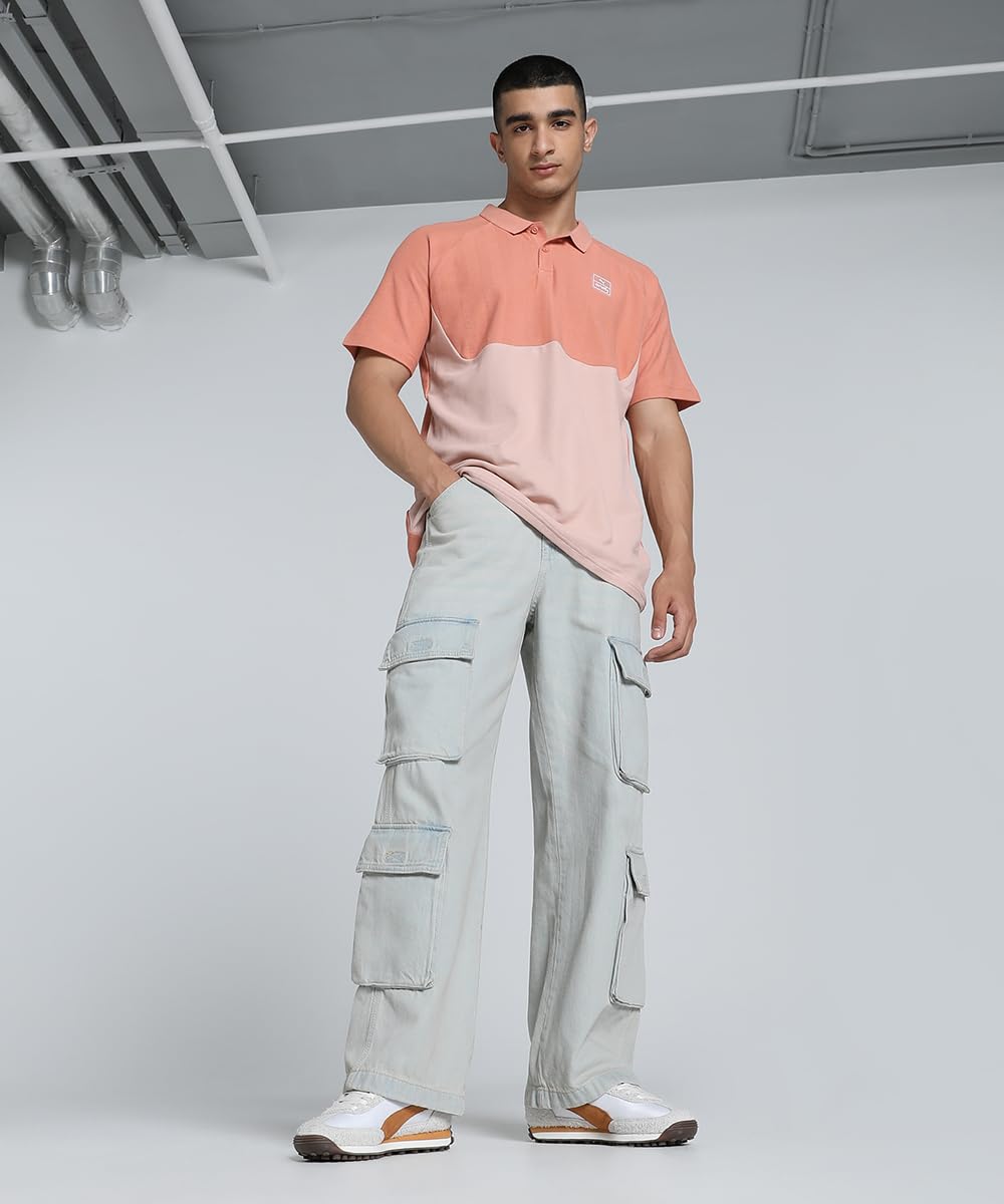Puma Men's Color Block Regular Fit T-Shirt