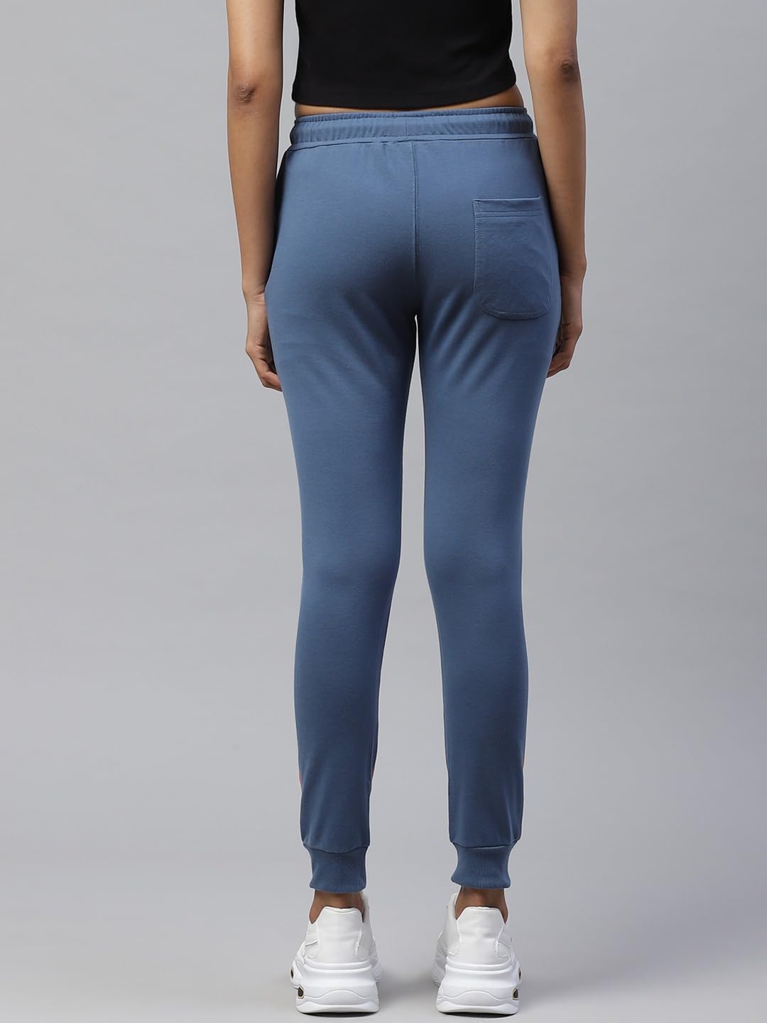 Alan Jones Clothing Women Colorblock Slim Fit Joggers Track Pants