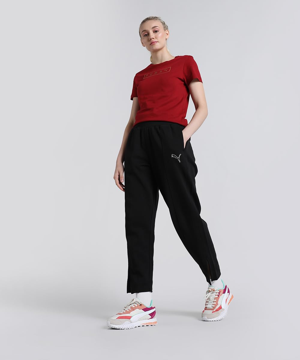 Puma Women's Solid Classic Fit T-Shirt