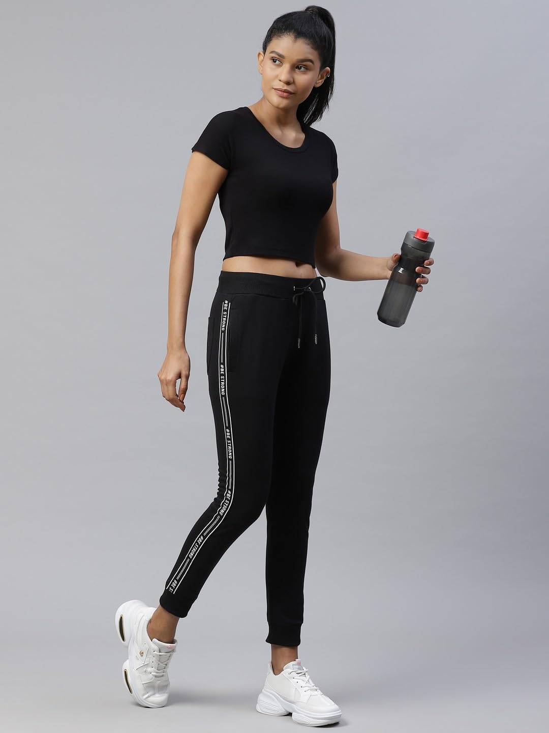 Alan Jones Clothing Women Solid Slim Fit Joggers Track Pants