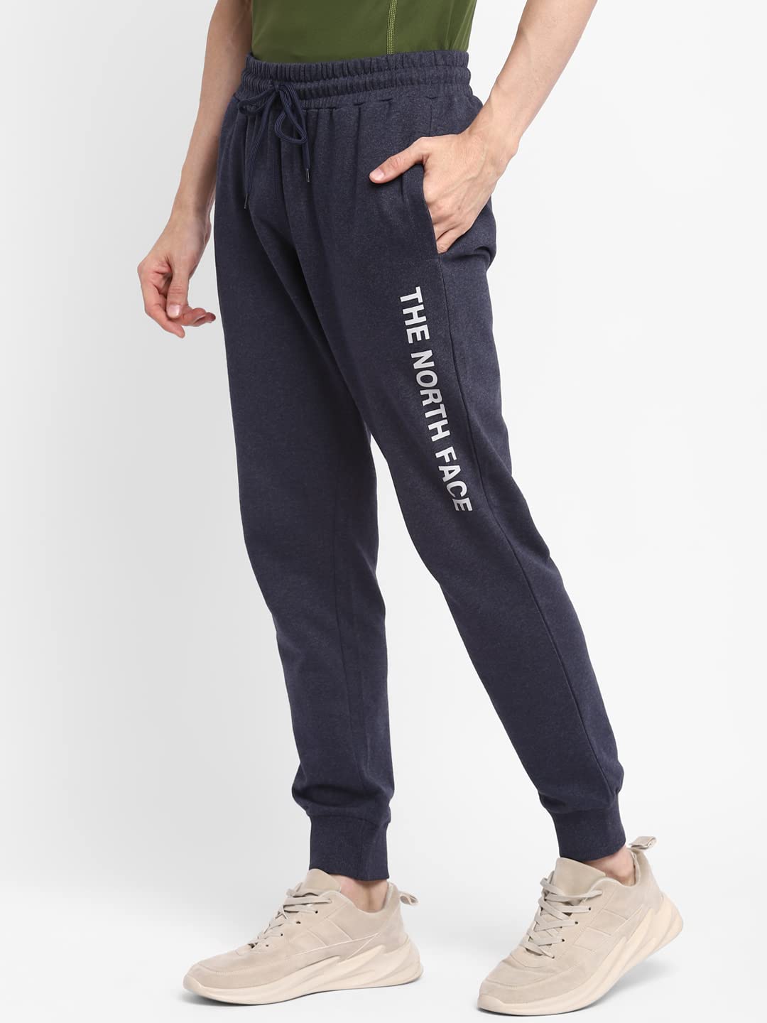 Alan Jones Clothing Men's Slim Solid Cotton Joggers Track Pant