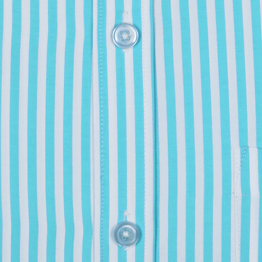 ACCOX Premium Breathable Cotton Half Sleeves Striped Checkered White Blue Formal Regular Fit Shirt for Men (S_GCR39)