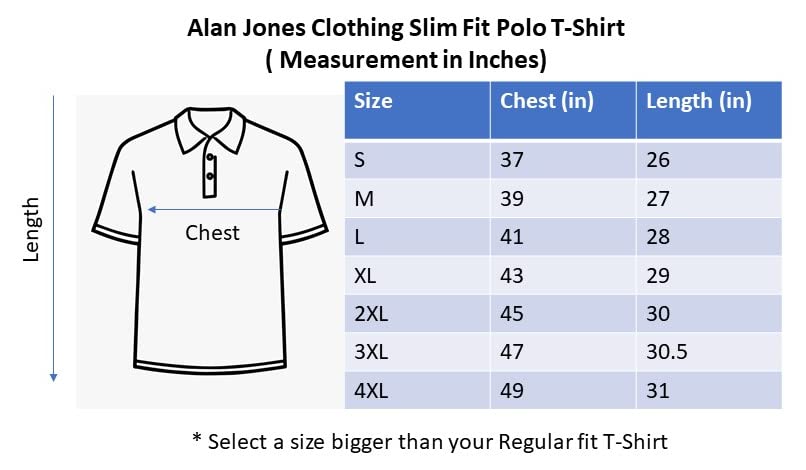 Alan Jones Clothing Men's Regular Soild Polo Regular Fit T-Shirt-6