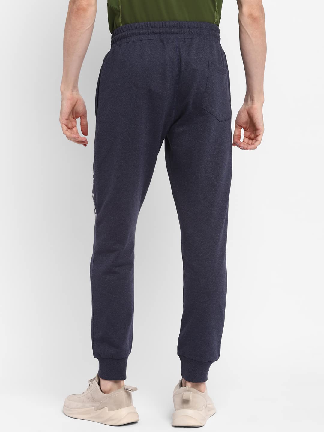 Alan Jones Clothing Men's Slim Solid Cotton Joggers Track Pant