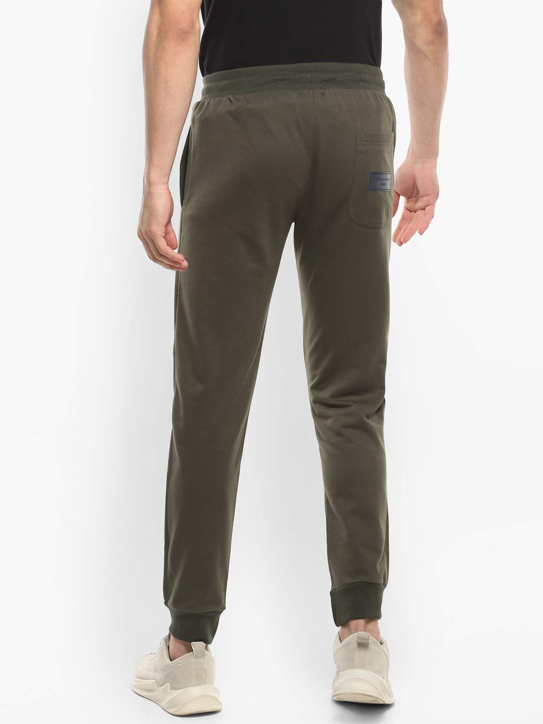 Alan Jones Clothing Men's Solid Slim Joggers Track Pants