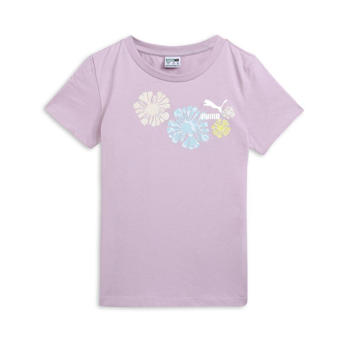 Puma Girl's Printed Regular Fit T-Shirt