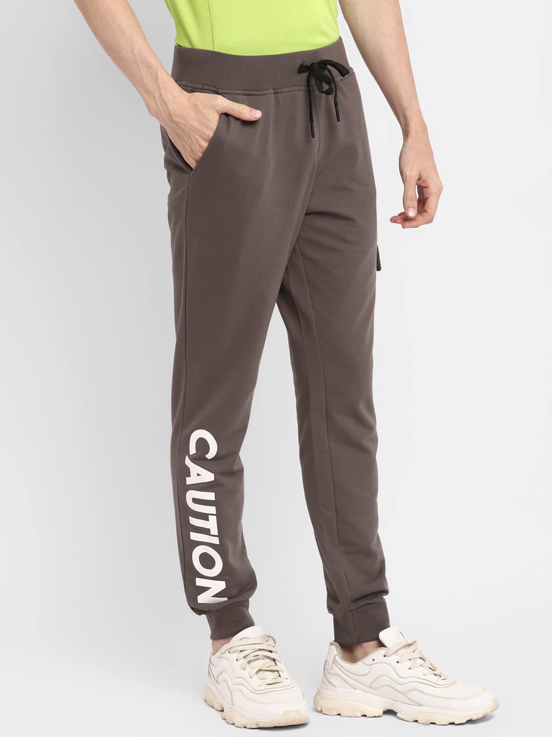 Alan Jones Clothing Men's Solid Cotton Joggers Track Pant