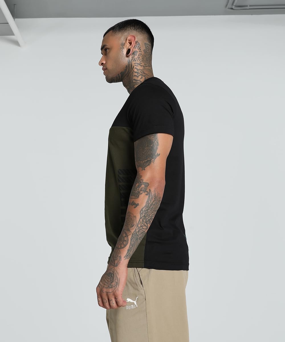 Puma Men's Printed Slim Fit T-Shirt