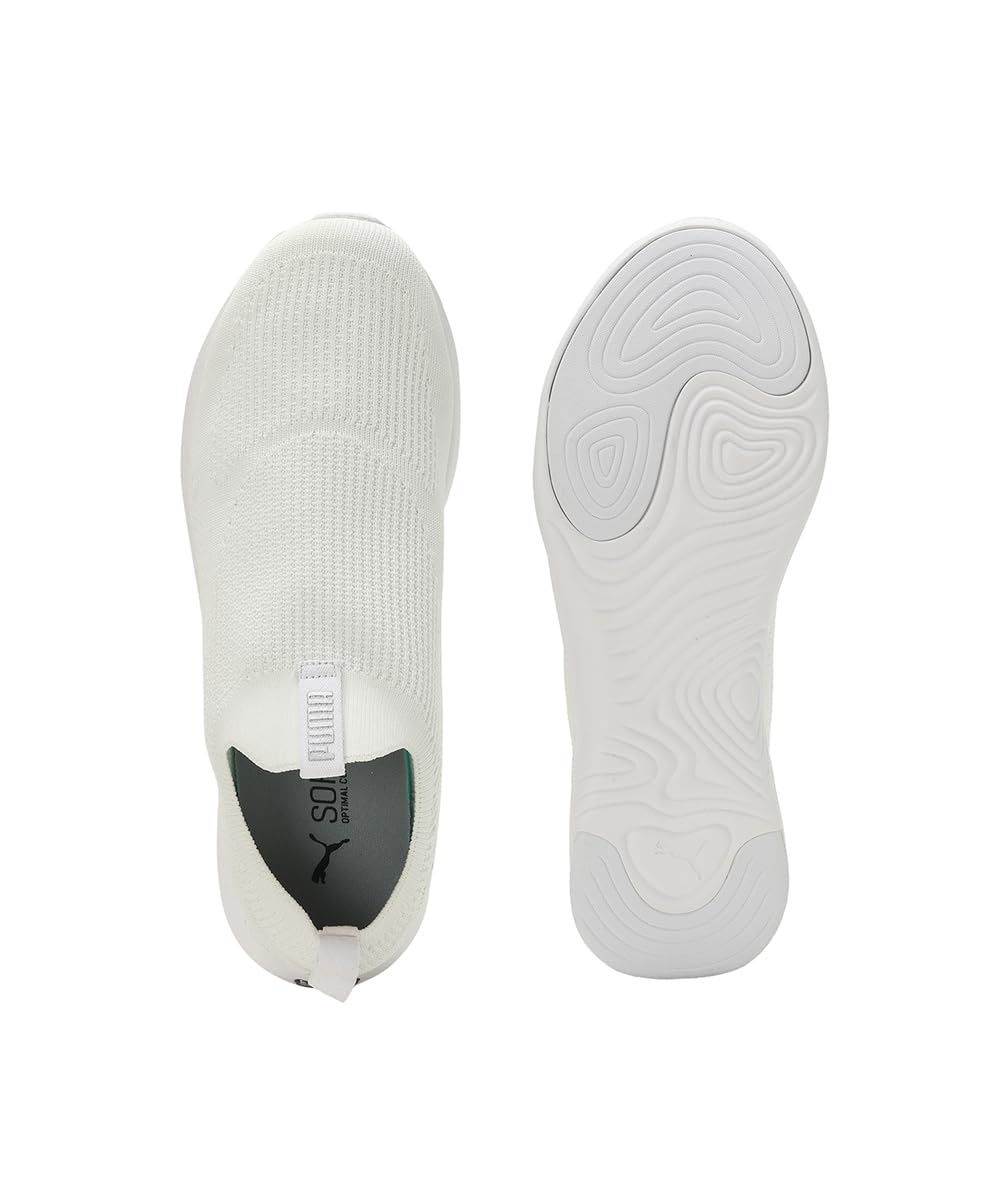 Puma Mens Softride Clean V2 White-Silver Running Shoes