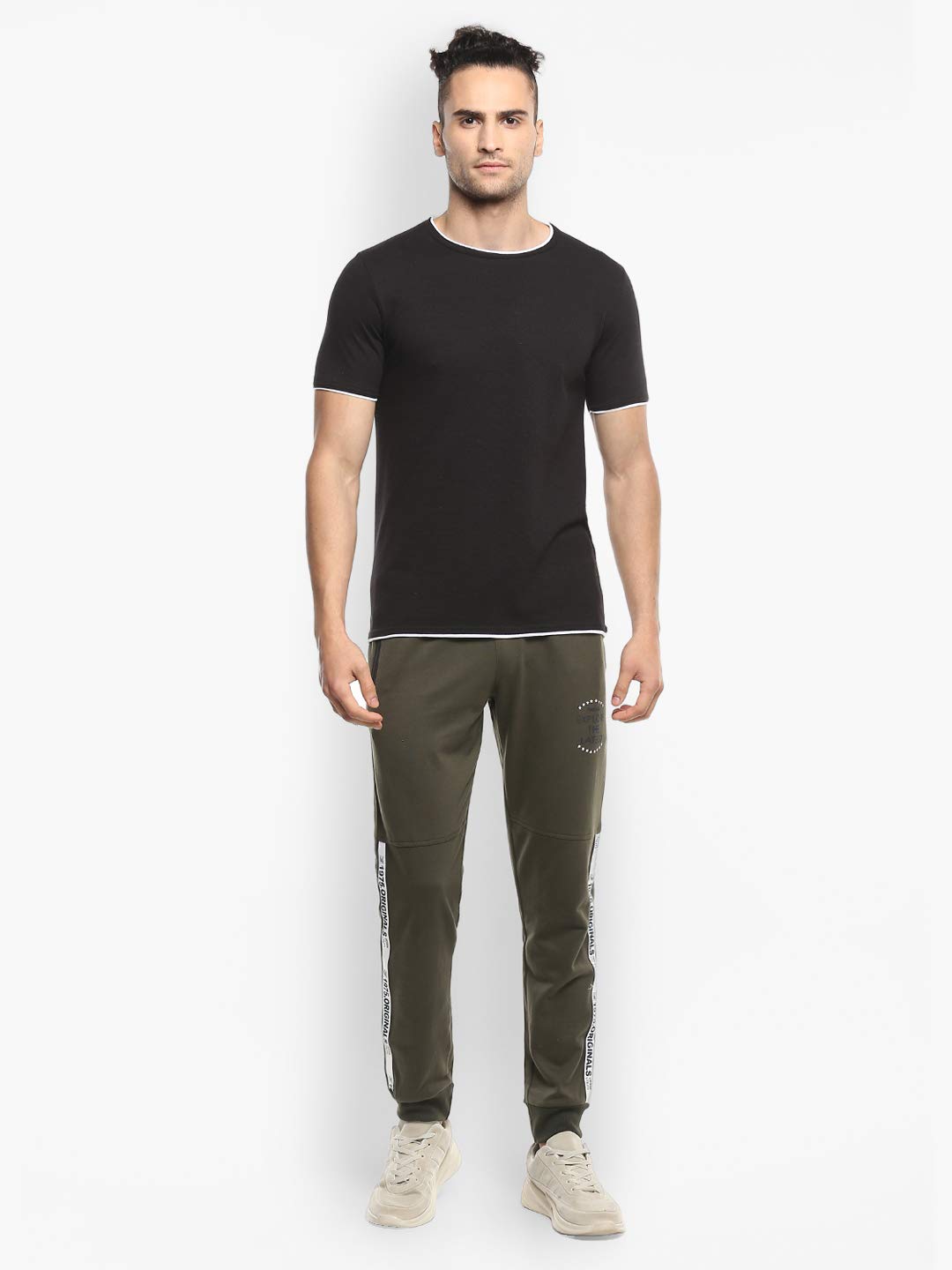 Alan Jones Clothing Double Collar Men's Round Neck Regular Fit T-Shirt (Pack of 2)-3