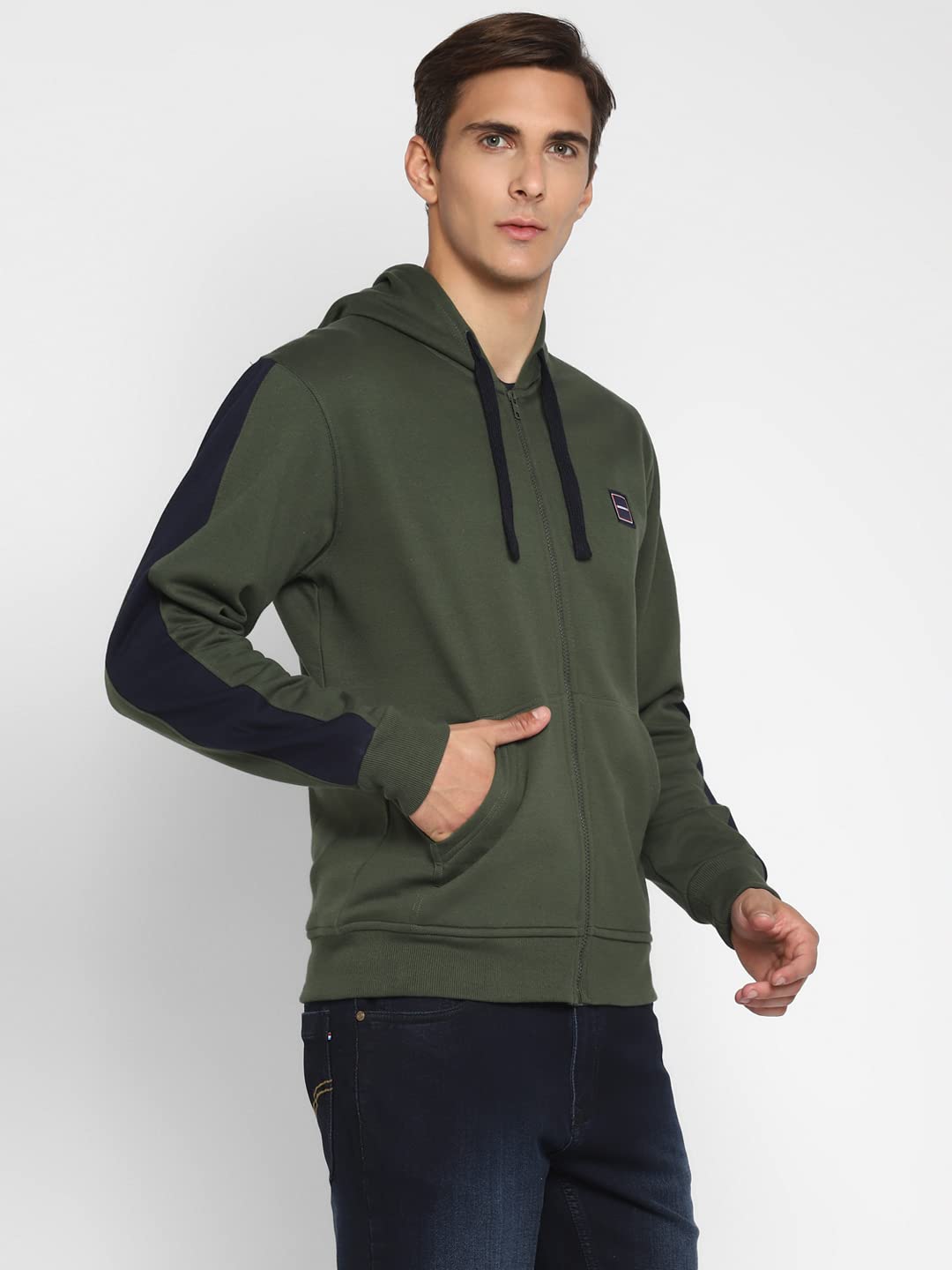 Alan Jones Clothing Men's Cotton Hooded Neck Sweatshirt