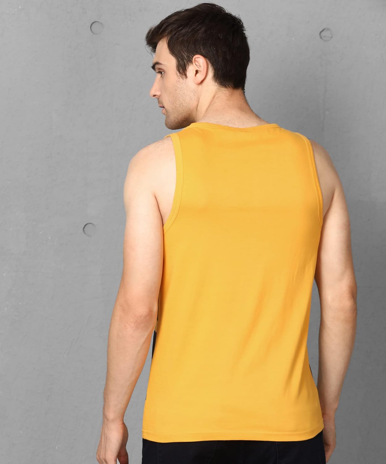 Alan Jones Clothing Men's Cotton Regular Fit Sleeveless T-Shirt-5