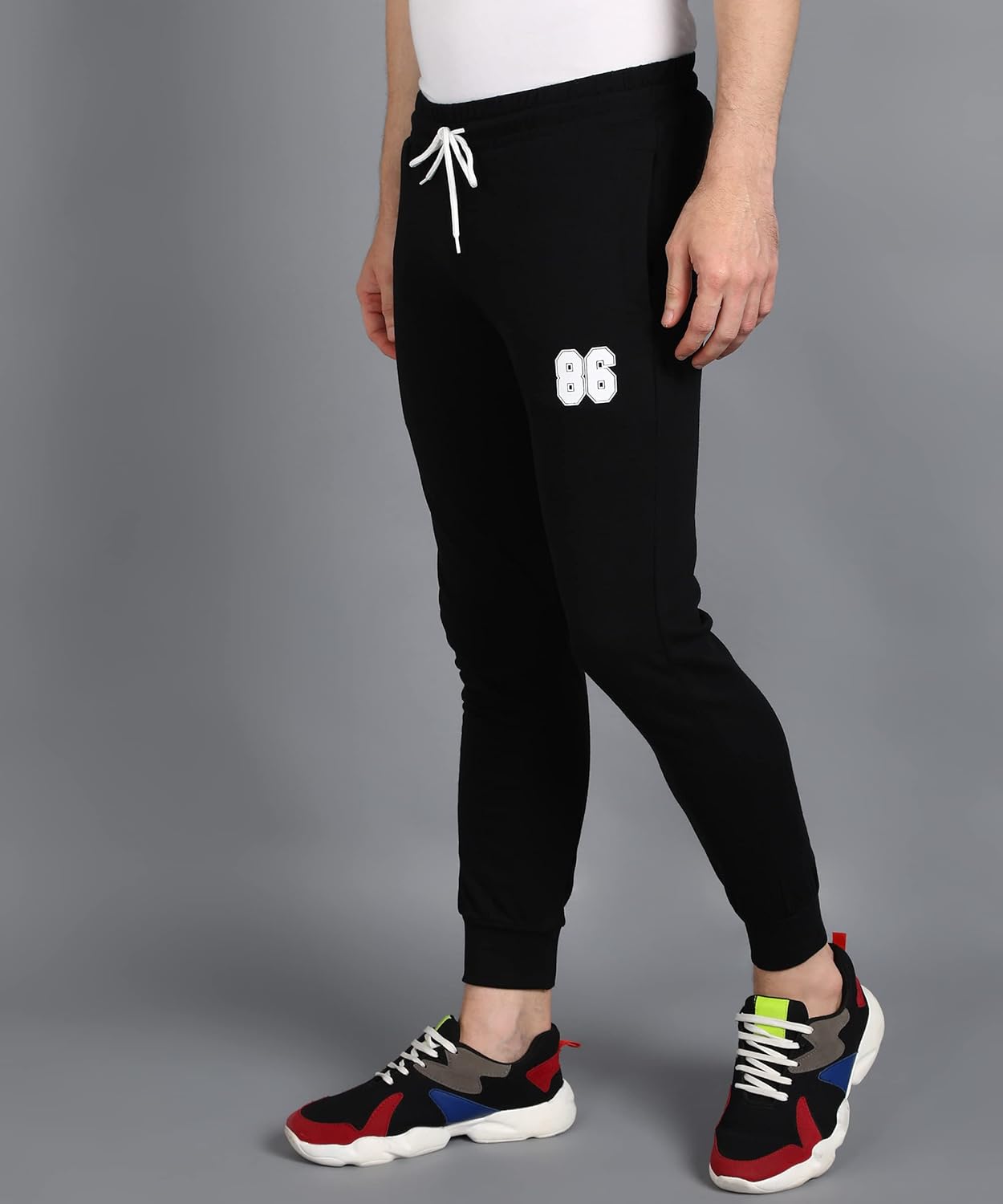 Alan Jones Clothing Men's Slim Fit Cotton Blend Track Pant