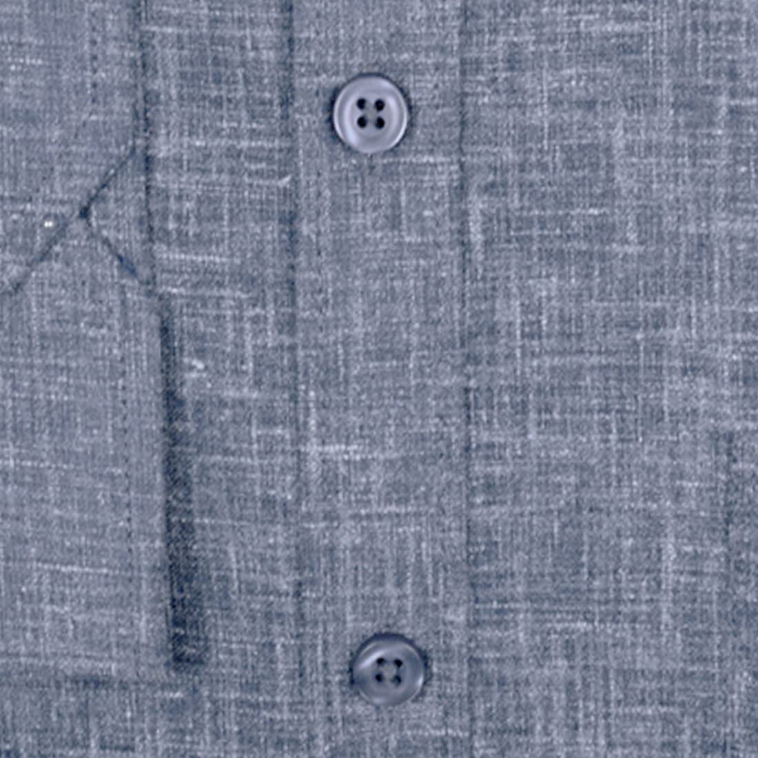 ACCOX Men's Full/Long Sleeves Formal Regular Fit Cotton Linen Plain Shirt -GCRFS29