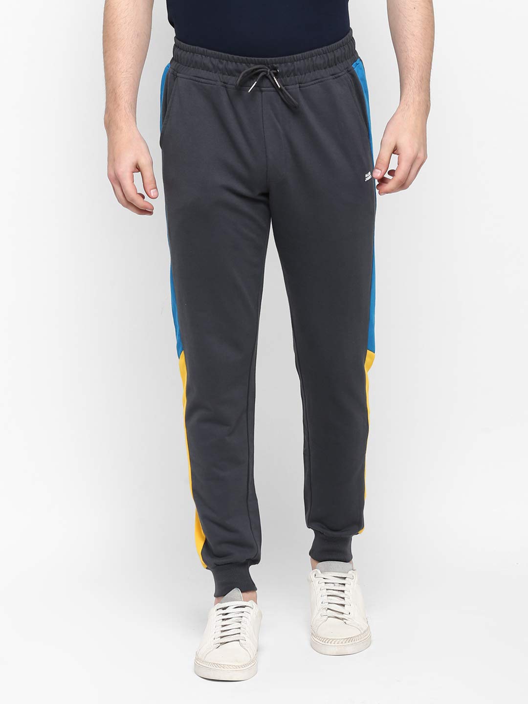 Alan Jones Clothing Men's Solid Slim Joggers Track Pants